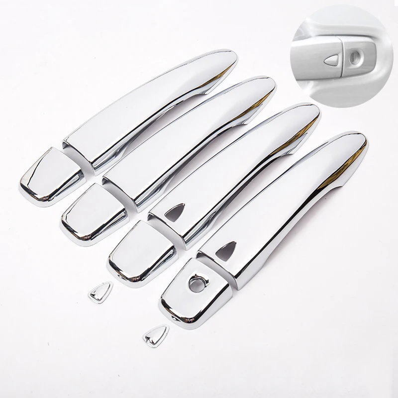 

Хромированная дверная ручка ABS для Nissan Qashqai J11 2015 2016 2017 2018 с отверстием под ключ