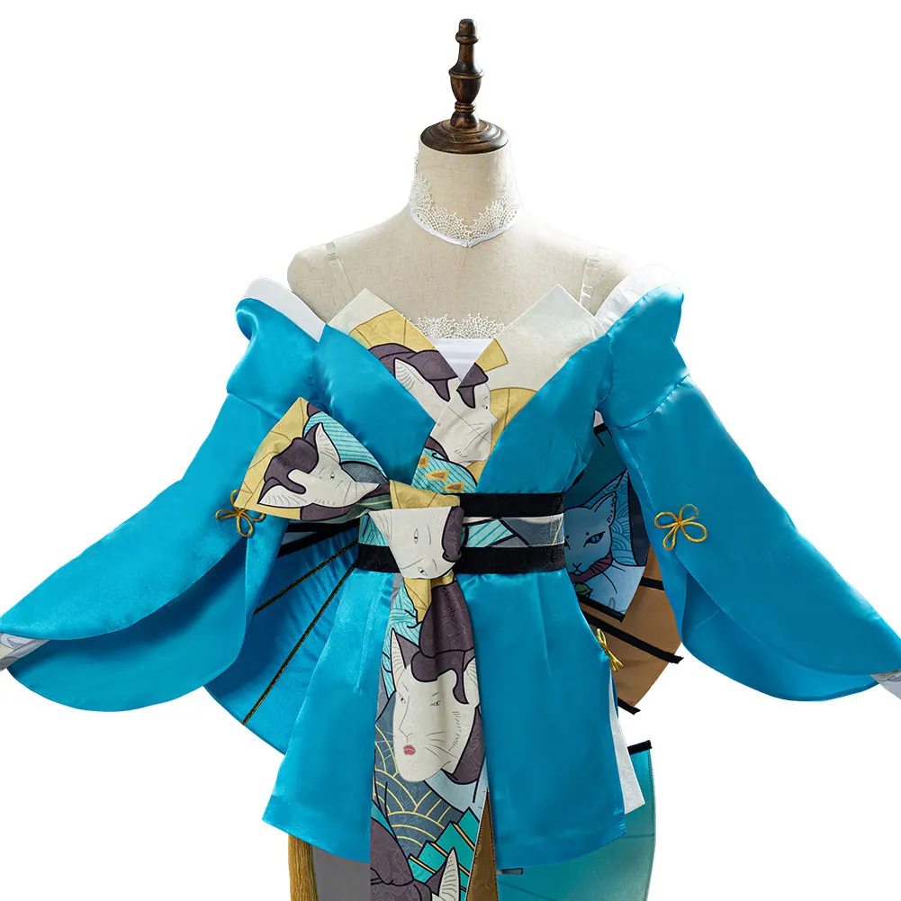Маи сирануи маскарадный костюм кимоно на Хэллоуин Карнавальный нарядное платье