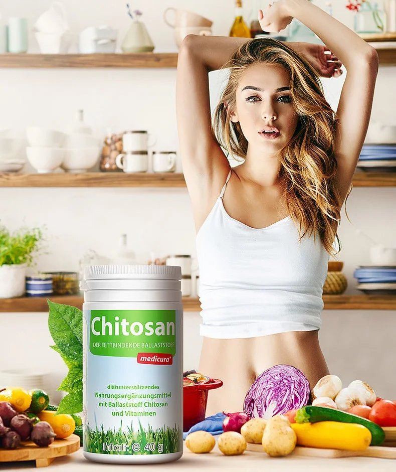

Germany Medicura Chitosan 60 Capsules WEIGHT LOSS Lipid Metabolism Fat Burning Food Supplement Reduce Belly Leg Fat Drain Oil