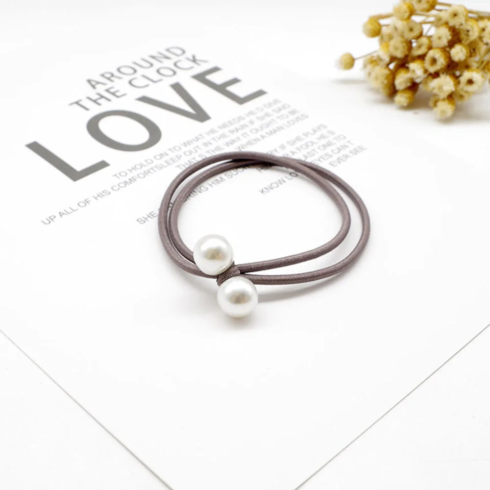 Резинки для волос женские 5 см 1 шт. с жемчугом эластичные повязка девочек |