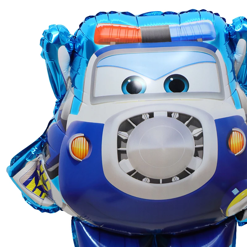

1pc 3D Super Wings Foil Balloon cartoon globos Jett Helium Ballon Birthday Party Decorations Kids toys air inflatable balls