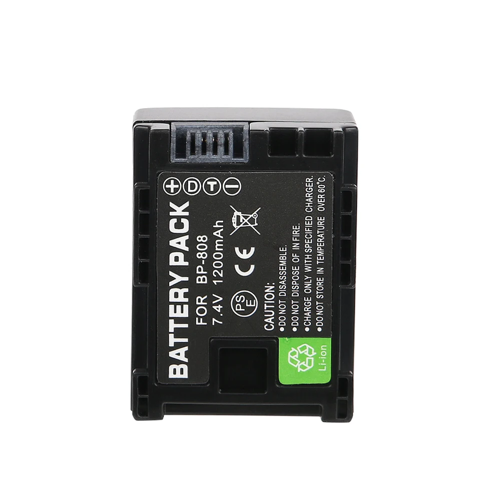 1200 мАч BP 808 BP808 камера батарея для Canon HF200 HF20 HG21 HG20 FS200 FS21 FS22 HFS30 HFM41 HFM400 FS300