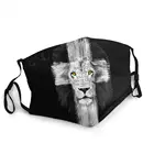 Маска унисекс многоразовая для защиты от пыли и смога, с изображением Льва Иисуса и Креста