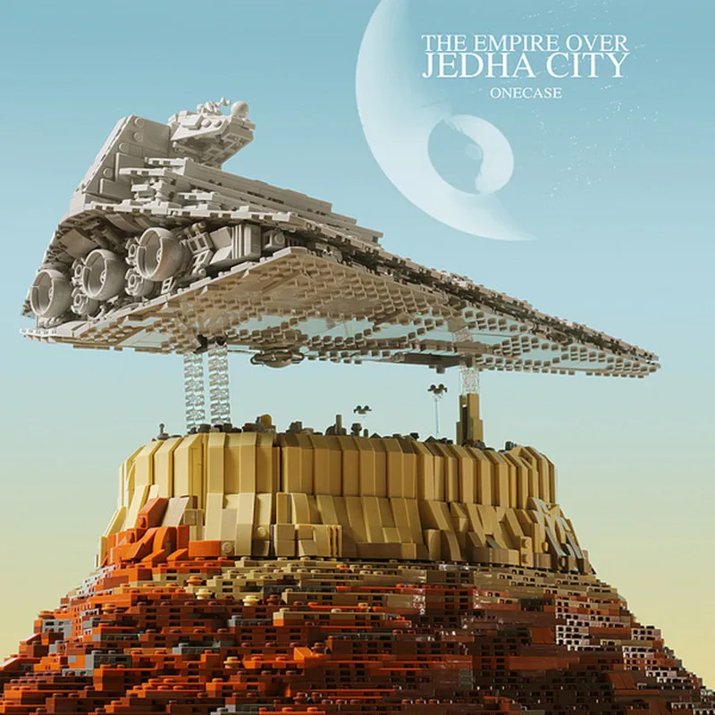 MOC первый заказ Звездный Разрушитель Звездные войны Империя над Jedha подходит 18916