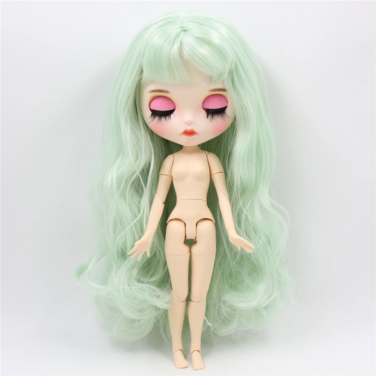 ICY factory blyth кукла на заказ, индивидуальная кукла, лицо, белая кожа, соединение тела, bjd, матовое лицо, бледно-зеленые волосы, 30 см, 1/6 игрушка