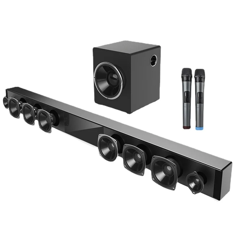 

H8 TV Audio Living Room Home Karaoke Set 3D Surround 5.1 Dolby Panoramic Sound Effect Strip Feedback Wall Theater Projector