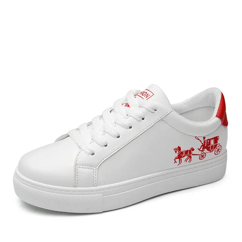 Женские кроссовки с принтом кареты классические для бега скейтбординга ST467