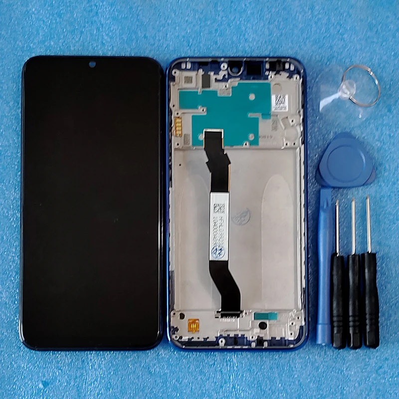 Axisinternational для 6," Xiaomi Redmi Note 8 ЖК-экран+ Сенсорная панель дигитайзер Рамка для Redmi Note 8T