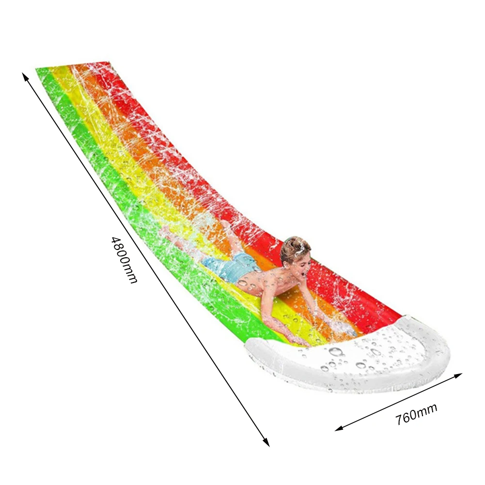 

4.8*0.7m Water Slide Fun Lawn Water Slide Pool Inflation Summer Backyard Outdoor Lawn Water Slide Toy For Kids Adults Dropship
