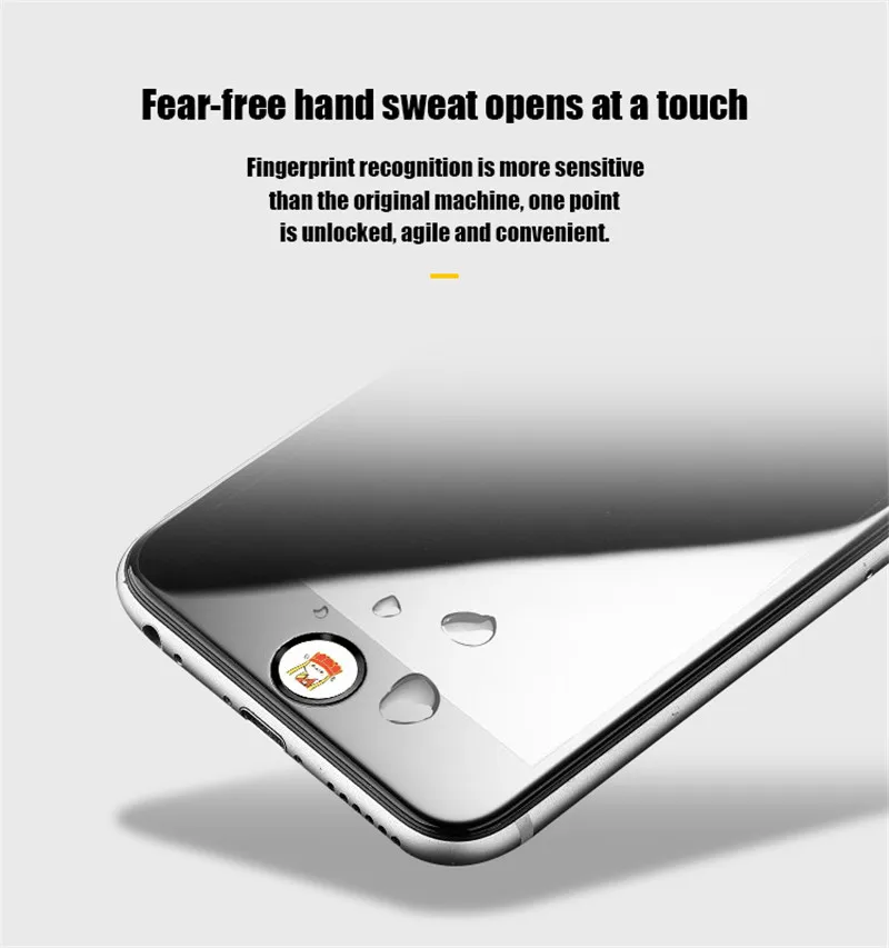 Милый мультфильм Touch ID Home кнопка наклейка для iPhone 5 5S SE 6 6S 6 Plus 7 8 Plus Ipad air 2 Идентификация отпечатков пальцев стикер