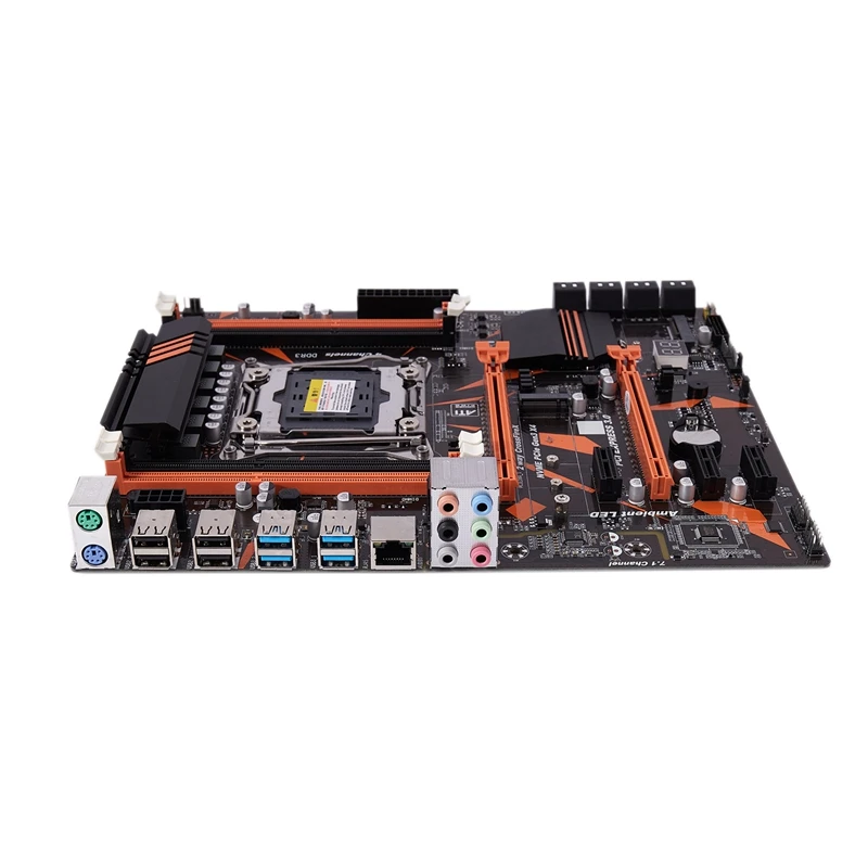 X99 LGA2011 материнская плата DDR3 128G четырехканальная RAM USB3.0 SATA3.0 NVME M.2 для Xeon LGA2011-V3