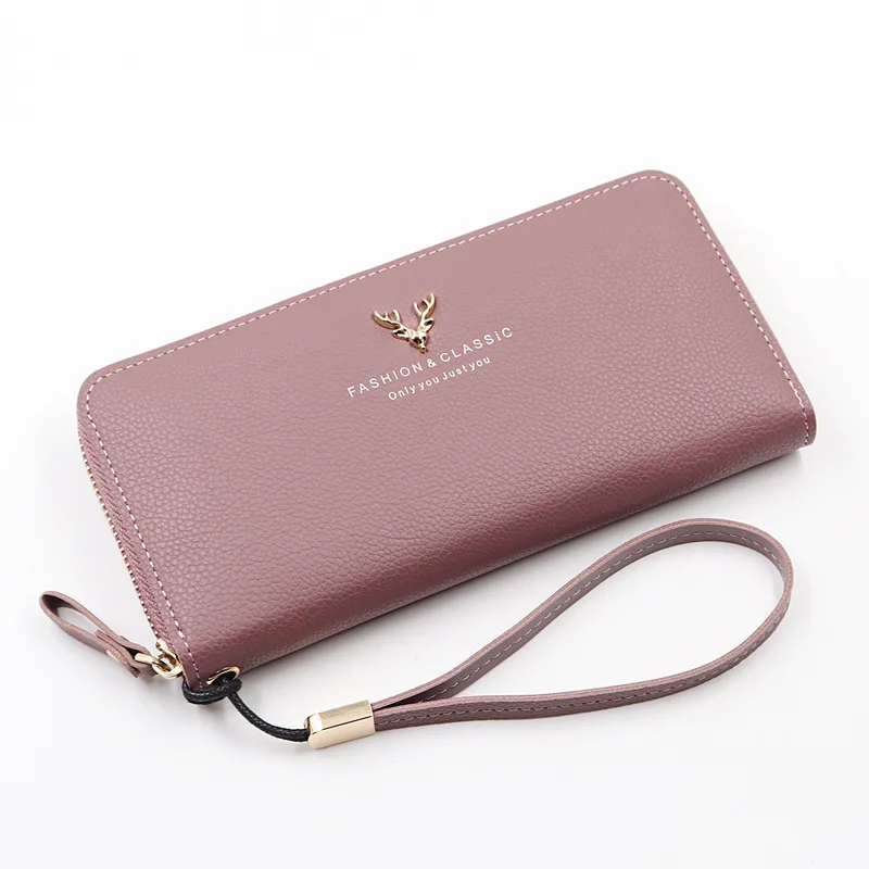 

Brand Designer Leather Phone Wallets Women Purses Long Zipper Coin Wallet Female Money Bag Credit Card Holder Clutch Wallets