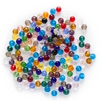 50pcs spherical faceted crystal glass loose spacer beads jewelry making diy handmade headwear bracelet wholesale 6 10mm