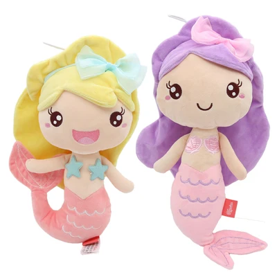 

New Disney Mermaid Princess doll Pluosh Toy Girl doll Plush toy Birthday gift Child sleep Comfort birthday gift