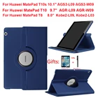 Вращающийся на 360 градусов чехол для Huawei MatePad T10s T10, 10,1 дюйма, 9,7 дюйма, 2020 дюйма, чехол-подставка для Huawei MatePad T8 8,0, чехол для телефона
