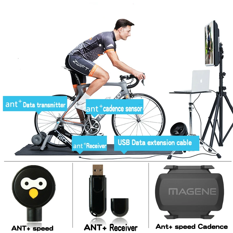 Аксессуары для велосипеда USB ANT + датчик данных сердечный ритм приемник