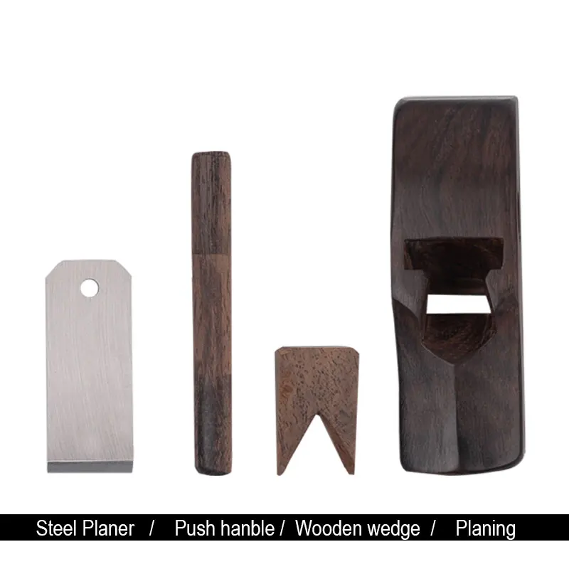 Деревообрабатывающий ручной плоский самолет нижний край эбенового дерева