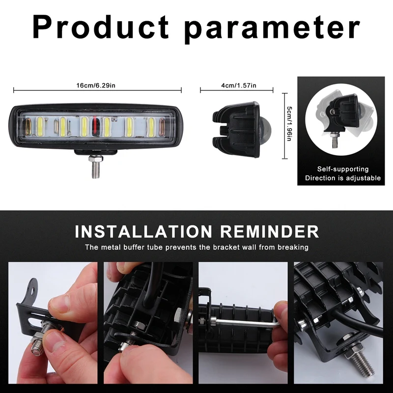Super Slim 8D Lens 90W 6 Inch Led Bar Offroad Light For Auto 12V 24V Atv 4X4 Off Road Car Work Lights Driving Lamps | Автомобили и