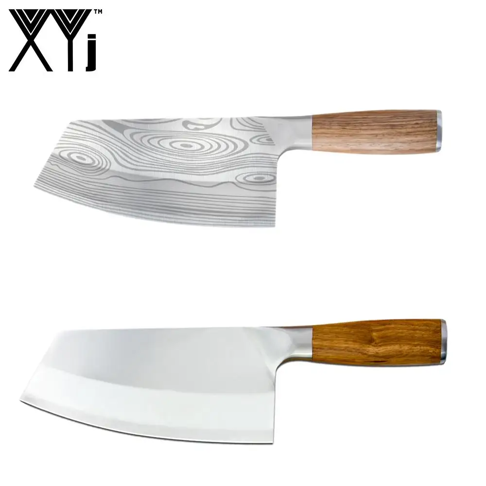 XYj Stainless Steel 8 Inch Pattern Blade Kitchen Cooking Knife Slicing Cutting Tool Multi-Function Accessory | Дом и сад