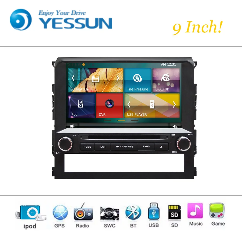 Автомобильный dvd плеер Android Wince система для Toyota Land Cruiser LC200 2000 2016 Радио Стерео GPS