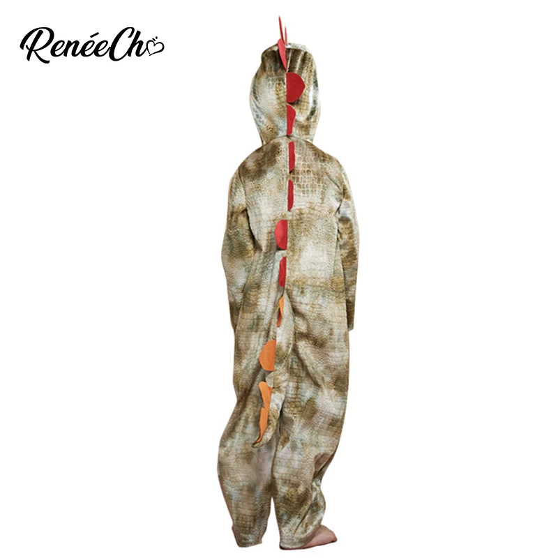 Reneecho Child Dinosaur Costume Halloween For Kids Animal Jumpsuit Boys Birthday Party Carnival Purim Cosplay |
