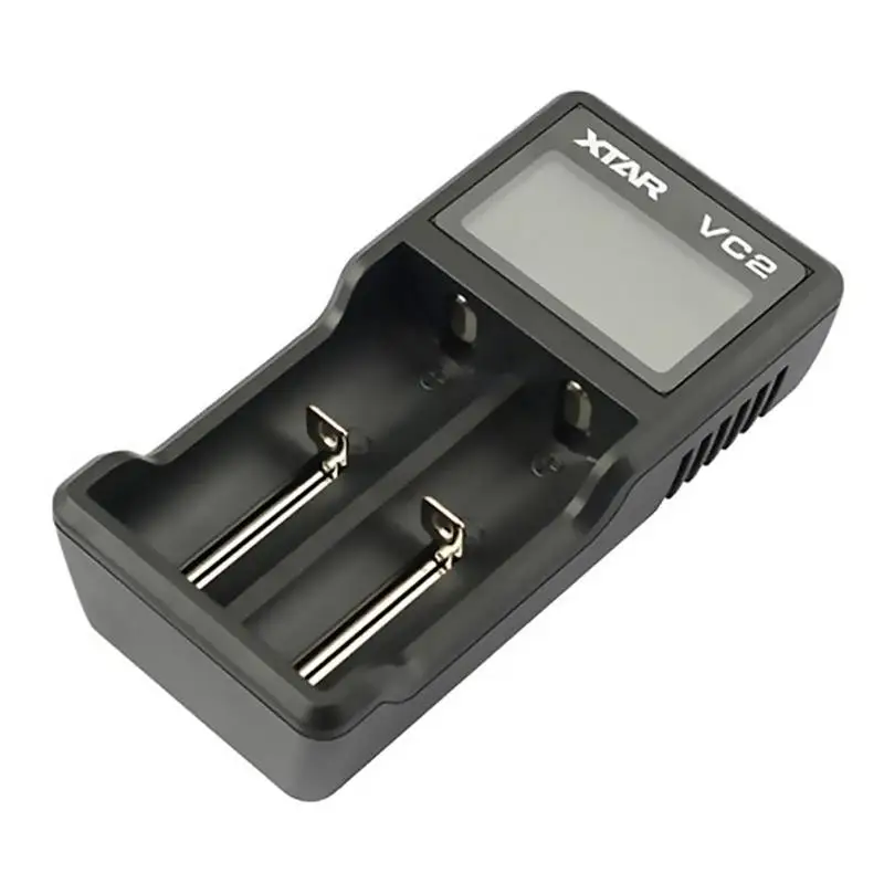 Портативное зарядное устройство для литий-ионных аккумуляторов VC2 NiMH с 2 слотами