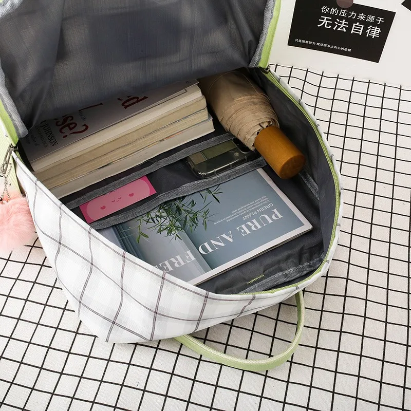 

5 Piece Set Backpack Cute New School Bags For Teenage Girls Women Backpack Canvas Travel Shoulder Bag Student Cute Kids Rucksack