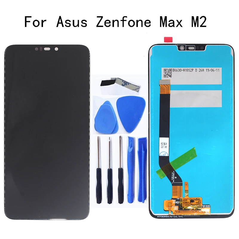 Для Asus Zenfone Max M2 ЖК дисплей сенсорный экран дигитайзер сборка для ZB633KL ZB632KL