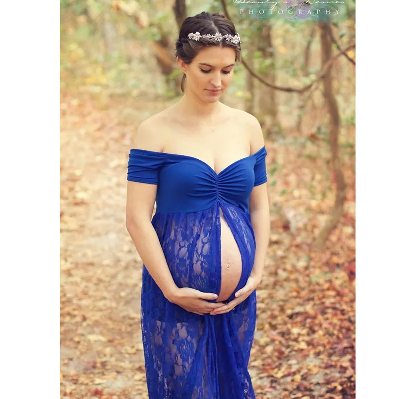 Сексуальное платье для фотосъемки с v образным вырезом беременных будущих мам
