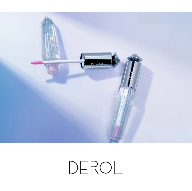 DEROL 3D Super Volume Color Change Lip Gloss Starry Sky Quicksand Moisturizing Glaze Sexy Diamond Liquid Lipstick TSLM1 |