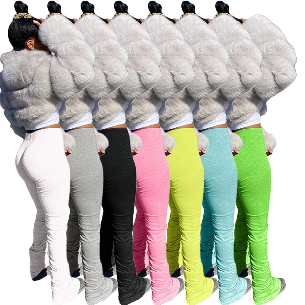

Sweatpants Women Women's Pants Women's Run Workout Joggers Pants Gradient Sport Stacked Leggings Женские Штаны Pants