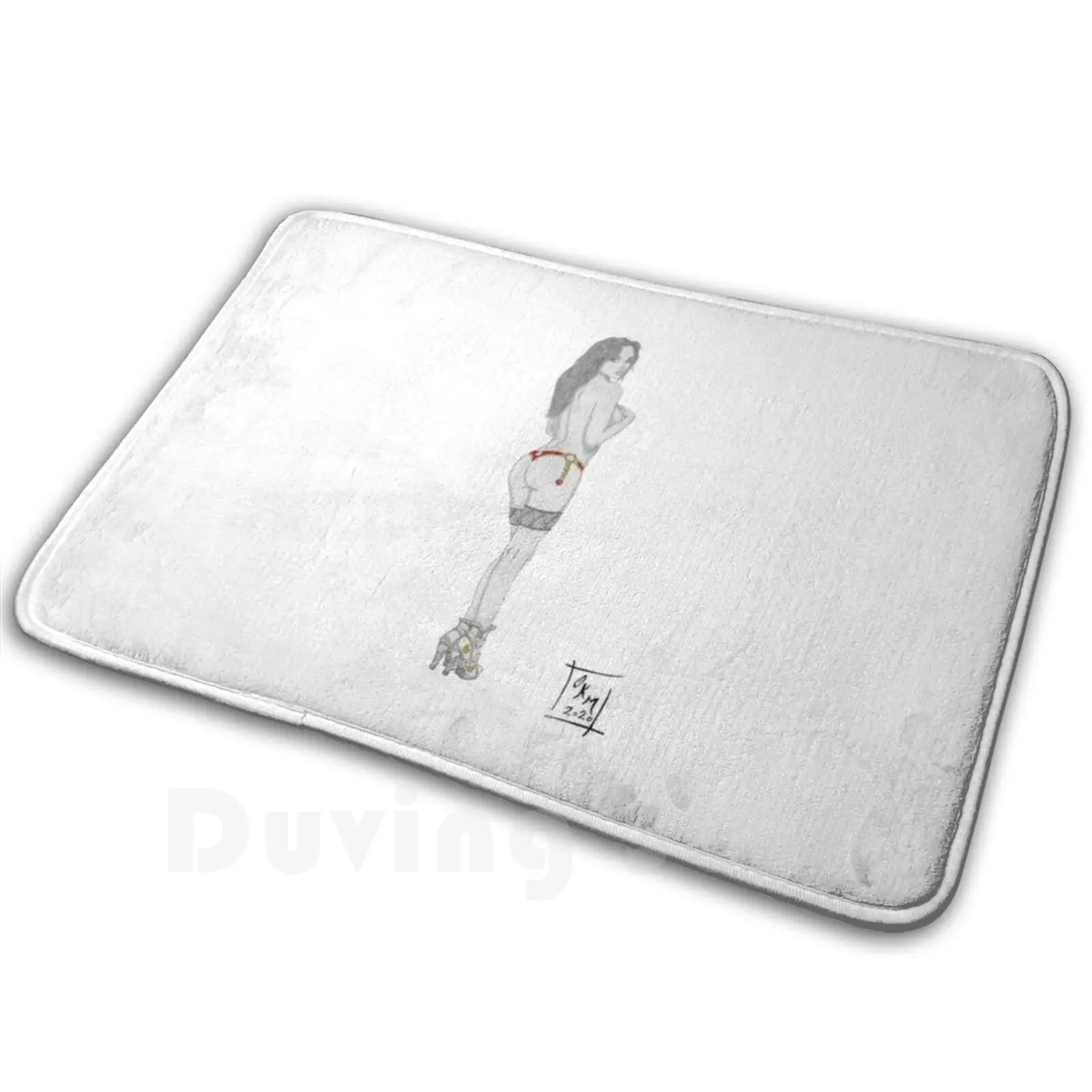 

Коврик G-Heart, коврик, подушка, Мягкий Нескользящий сексуальный пинап-карандаш, эротический пинап, искусство пинап, пинап, традиционное искусство