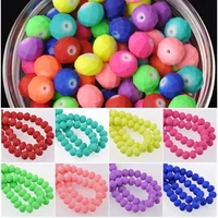 painted rubber style opaque glass 4x3mm 6x4mm 8x6mm 10x7mm rondelle faceted loose spacer beads for jewelry making diy crafts