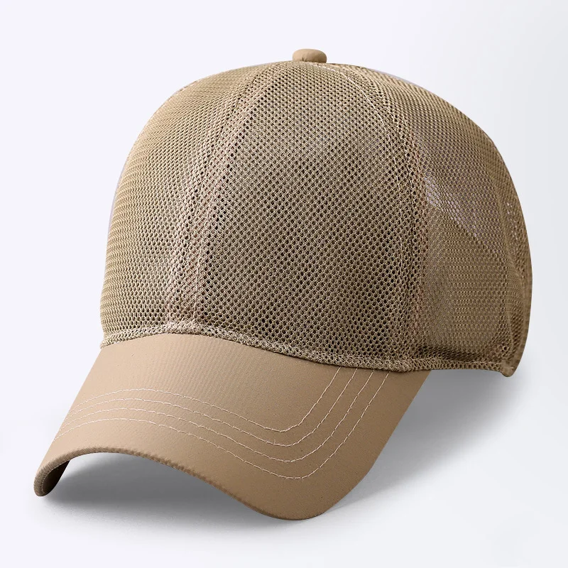 

Summer Thin Full Mesh Dry Quick Oversize Sun Hat Lady Outdoors Snapback Cap Big Head Man Plus Size Baseball Cap 56-60cm 60-66cm