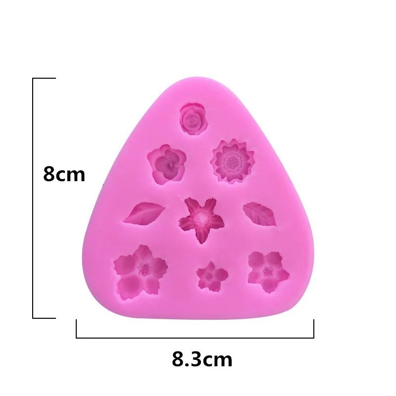 

Cartoon Flower & Leaf Silicone Fondant Soap 3D Cake Mold Cupcake Jelly Candy Chocolate Decoration Baking Tool Moulds