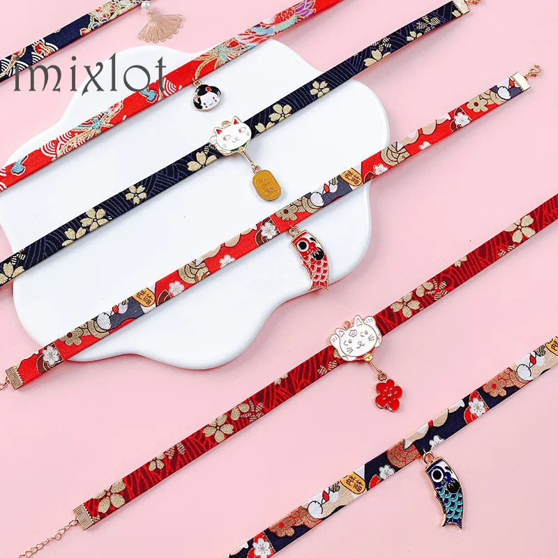 Классический чокер в стиле Харадзюку с лентой веревочная кукла милая