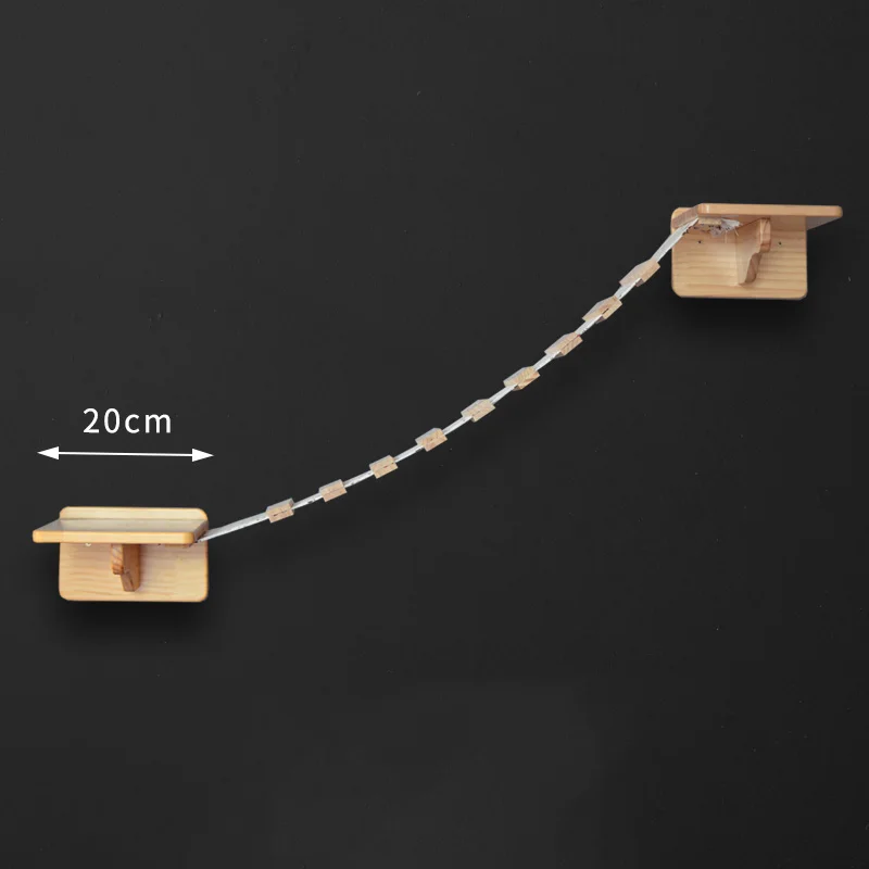 

Cat Climbing Frame DIY Cat Tree House Wood Cat Jumping Platform House Cat Toys Play House Wall-Mounted Cat Wall Ladder-Dropship