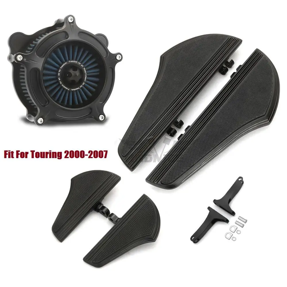 

Driver Passenger Defiance Floorboards Air Cleaner filter breather Fit For harley Softail Slim FLSL 2000-2015 Touring glide 00-07