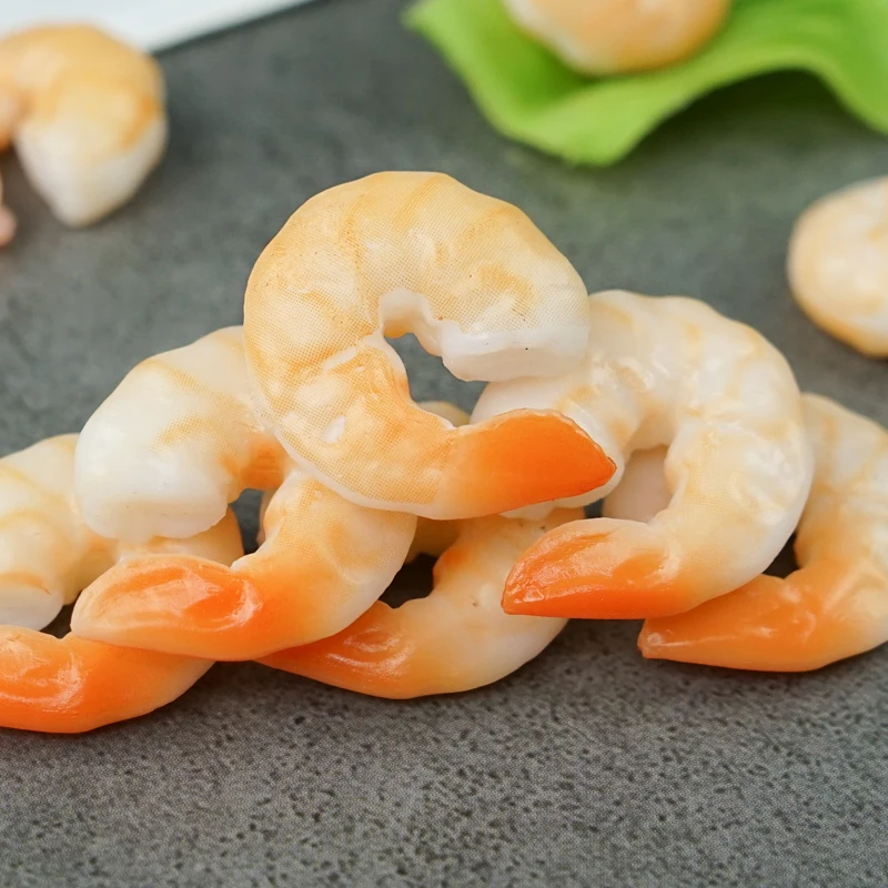 5 шт. искусственная еда имитация креветки декоративная модель еды форма домашнее
