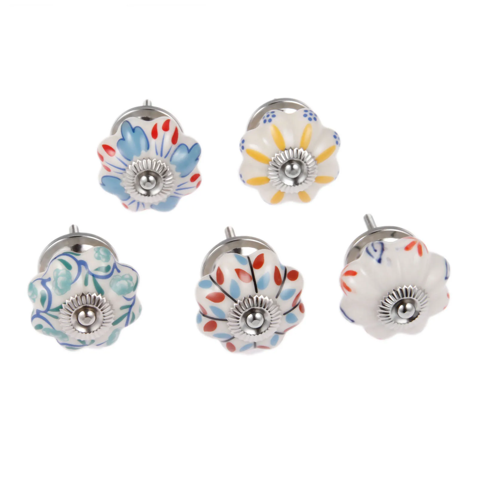 DRELD цветок мебельные ручки керамические шкаф с выдвижными ящиками и Кухня