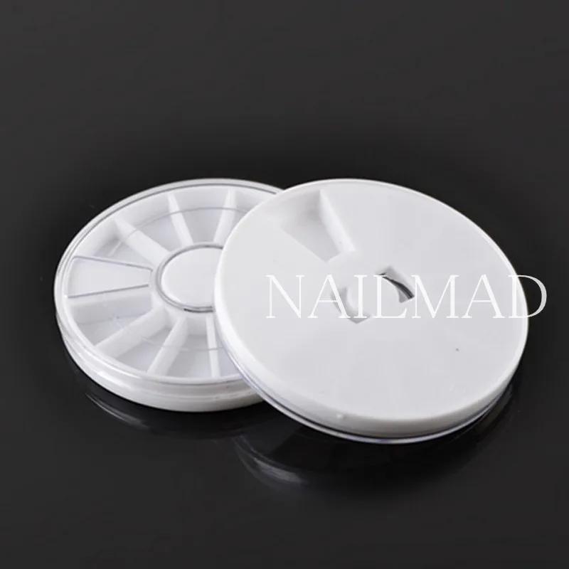 2 шт. пустая коробка для ногтей пластиковый контейнер нейл арта декоративный