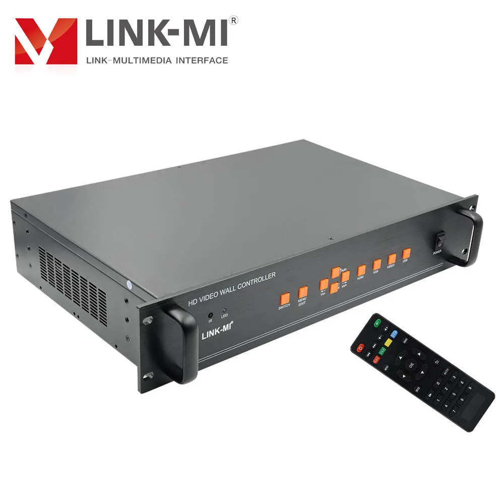 LINK MI 24 канальный настенный видеоконтроллер 4x6 4x5 4x4 3x3 HDMI VGA USB AV входы вращение на 180
