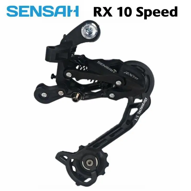 SENSAH RX 10 велосипед триггерный переключатель передач+ задние переключатели 10s велосипедный переключатель для MTB совместимый для DEORE - Цвет: Бургундия
