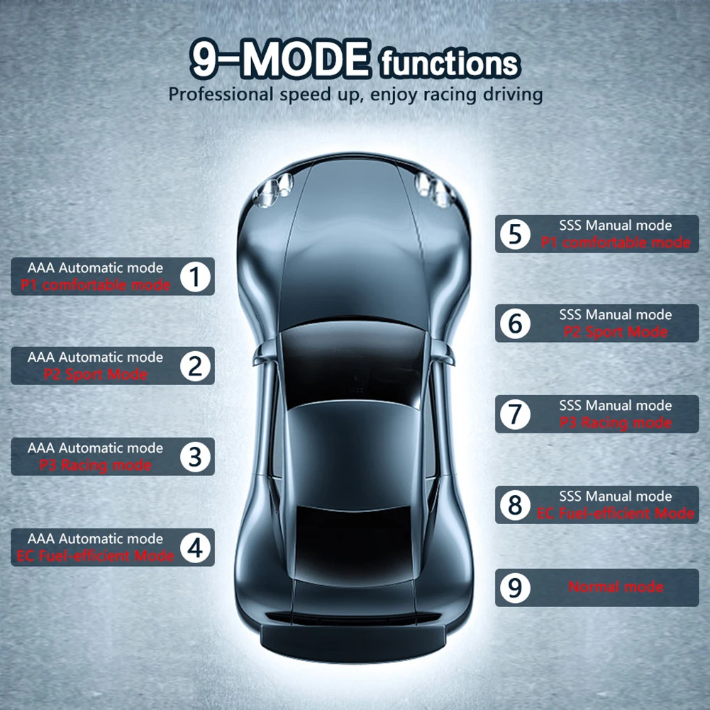 

Universal Electronic Throttle Controller 9 MODE Pedal Accelerator 9 Levels Electronic Throttle Controller