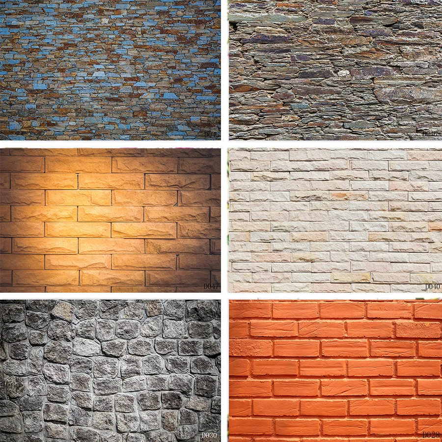 Виниловый фон Nitree в стиле ретро с изображением кирпичной стены для фотосъемки