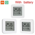 Оригинальный Bluetooth-термометр XIAOMI Mijia 2, беспроводной умный электрический цифровой гигрометр, термометр, работает с приложением Mijia