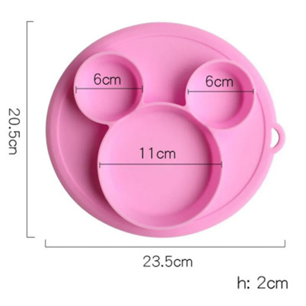 Baby Feeding Plate Set Children Food Silicone Safety Plate Tableware Baby Bowl Silicone Bowl Kids Eating Dishes enlarge