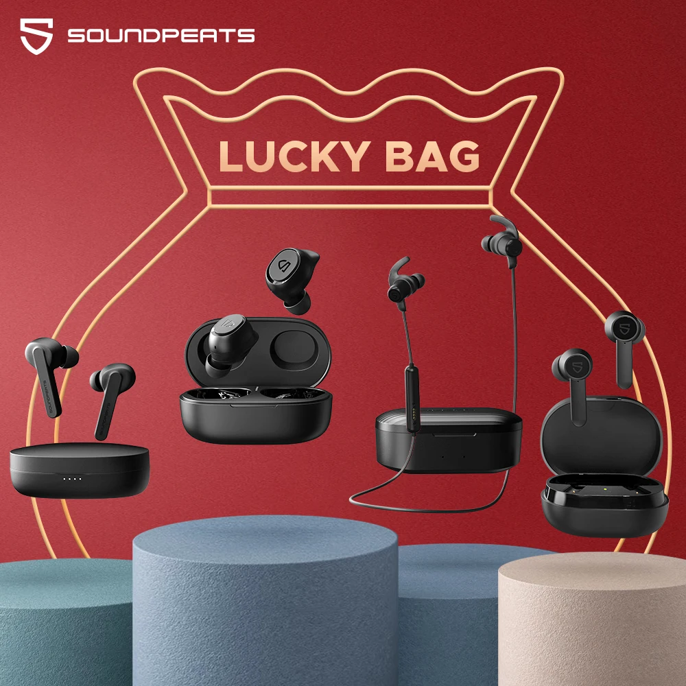 Летняя распродажа наушники SoundPEATS для Lucky Bag TWS или Bluetooth спортивные с