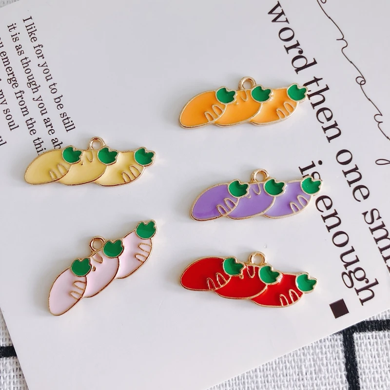 

DIY Jewelry Accessories Colorful Cute Cartoon Alloy Drop Mushroom Pendant Necklace Bracelet Jewelry Accessories