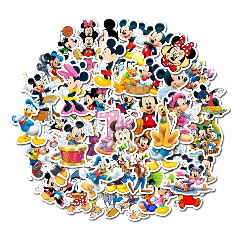 10/50 шт Микки Disney Стикеры s стежка мультфильма Холодное сердце Минни Маус